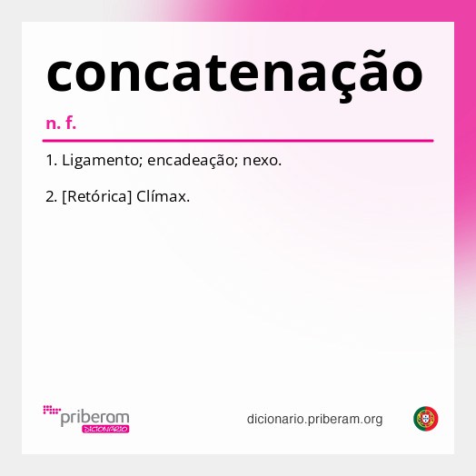 Significado de concatenação