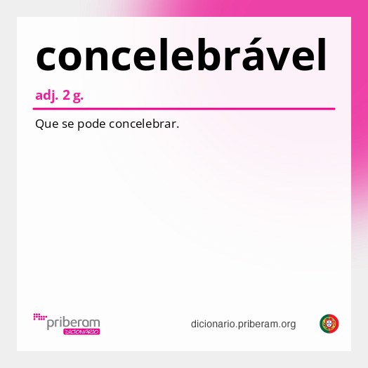 Significado de concelebrável