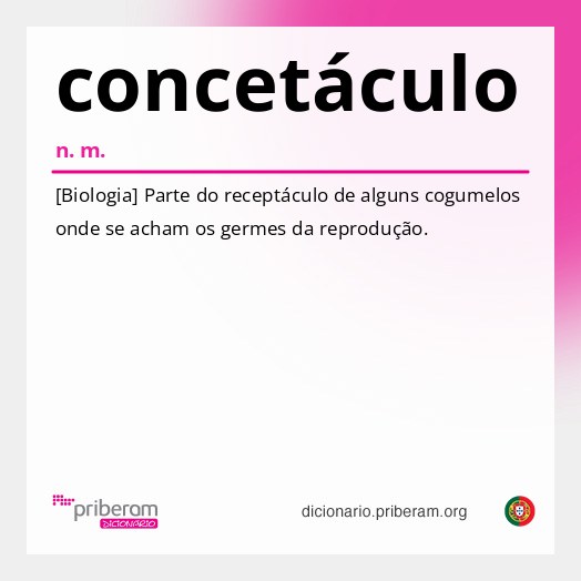 Significado de concetáculo