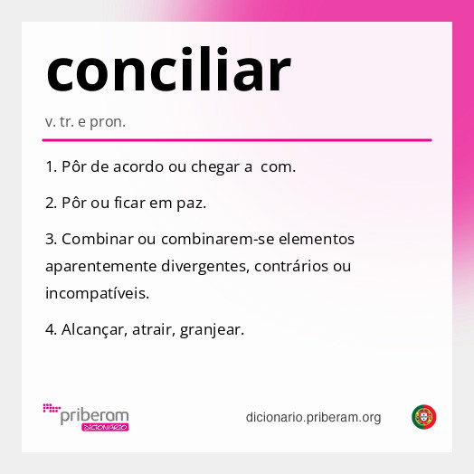 Significado de conciliar