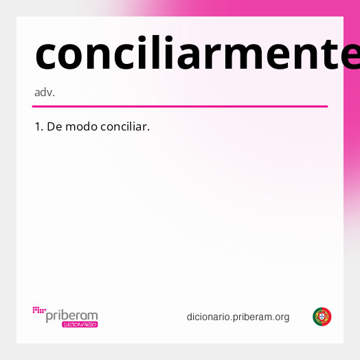 Significado de conciliarmente