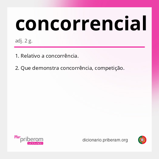 Significado de concorrencial