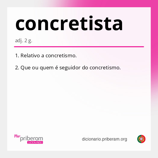 Significado de concretista