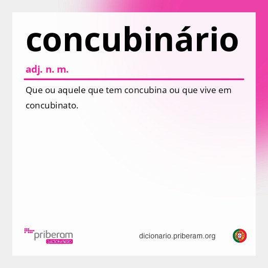 Significado de concubinário