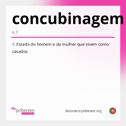 Significado de concubinagem