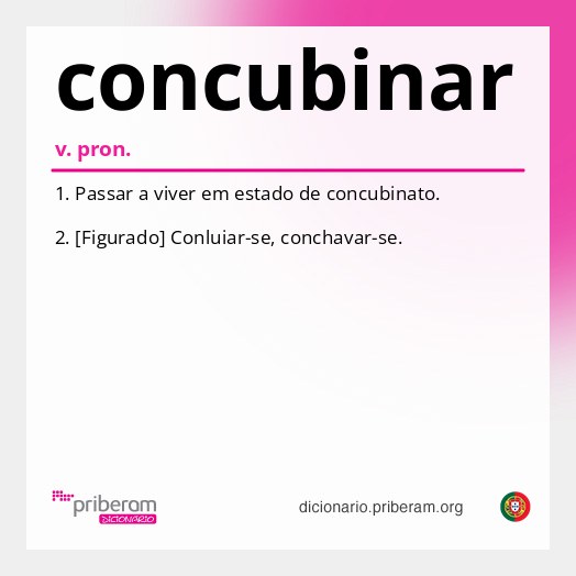 Significado de concubinar