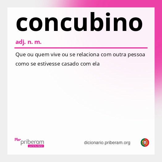 Significado de concubino