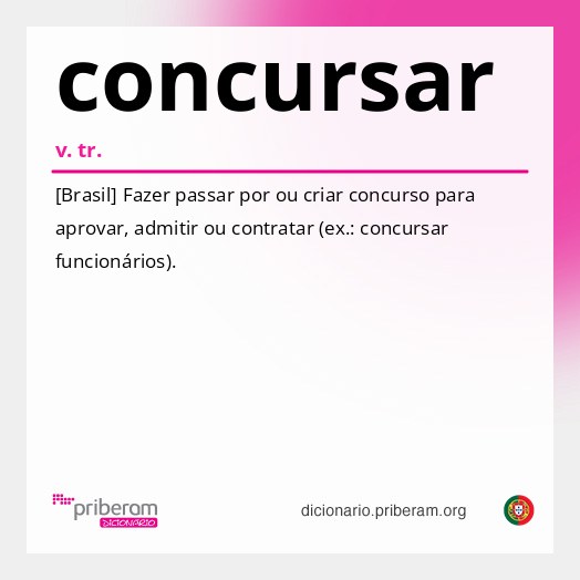 Significado de concursar