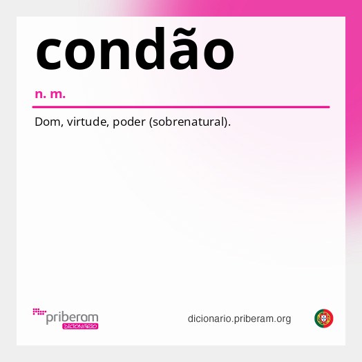 Significado de condão