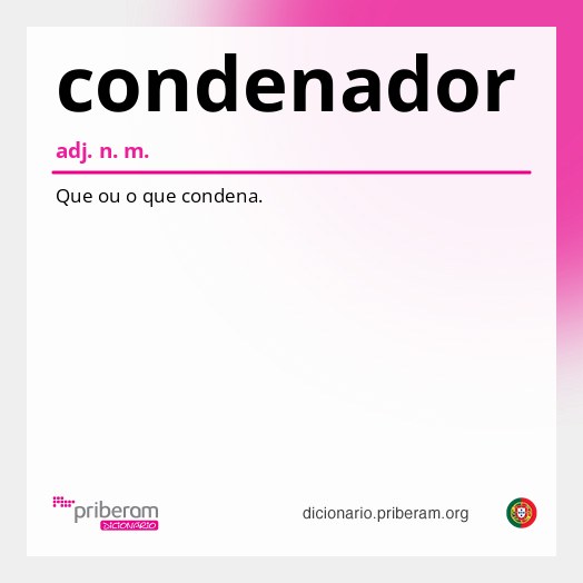 Significado de condenador