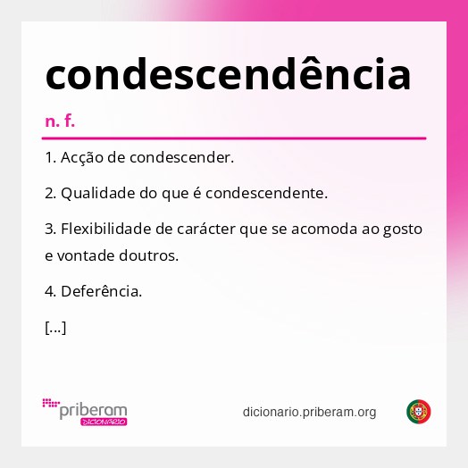 Significado de condescendência