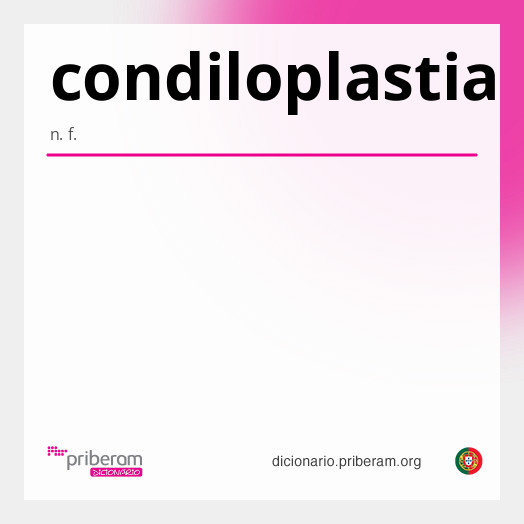 Significado de condiloplastia