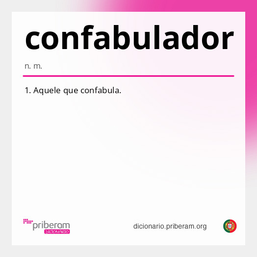 Significado de confabulador