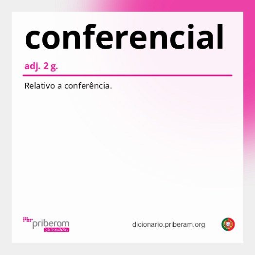 Significado de conferencial