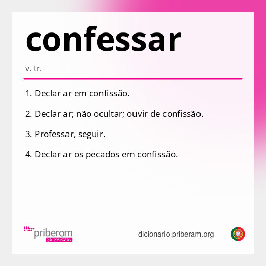 Significado de confessar