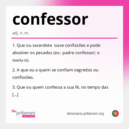 Significado de confessor