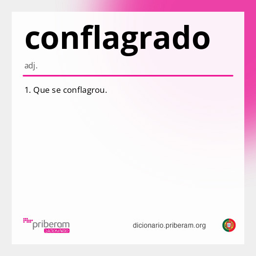 Significado de conflagrado