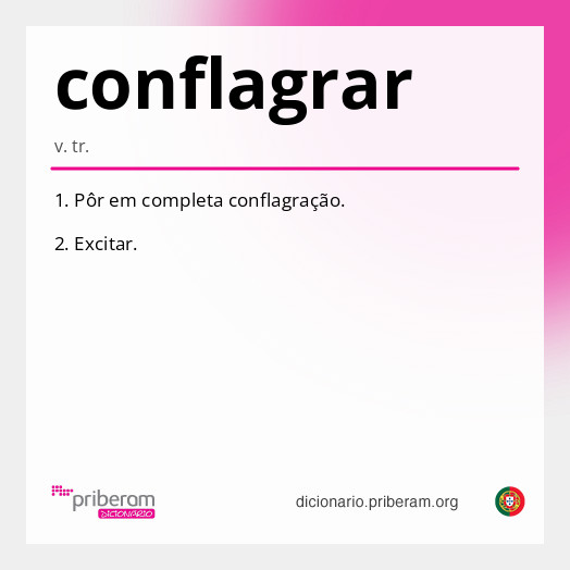 Significado de conflagrar