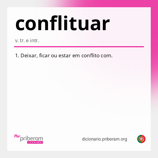 Significado de conflituar