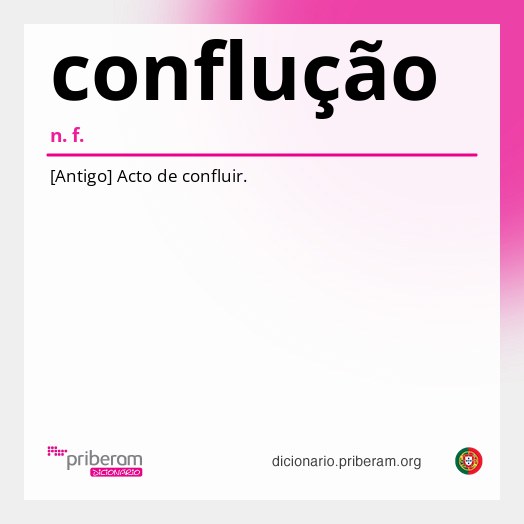 Significado de conflução