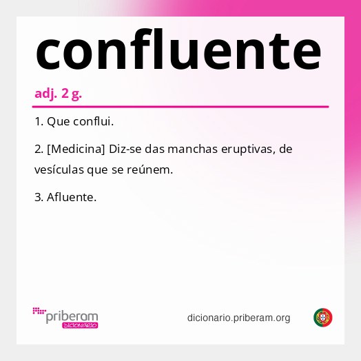 Significado de confluente