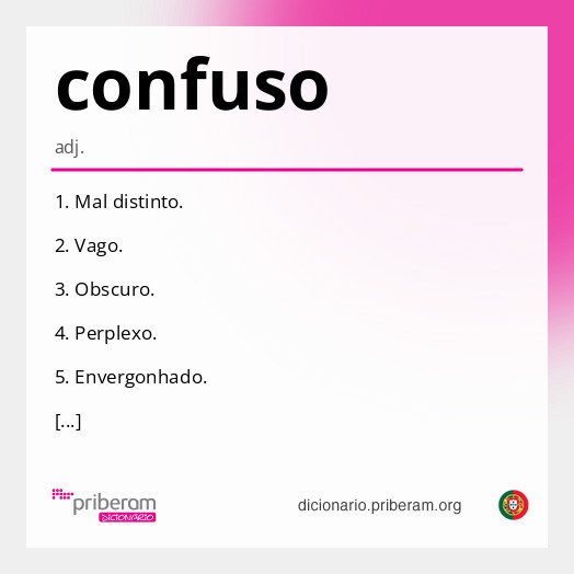 Significado de confuso