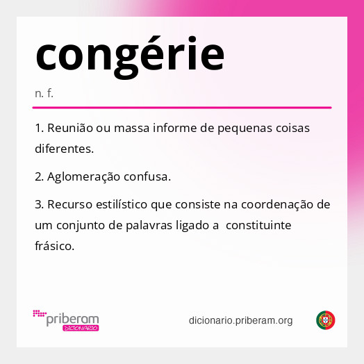 Significado de congérie