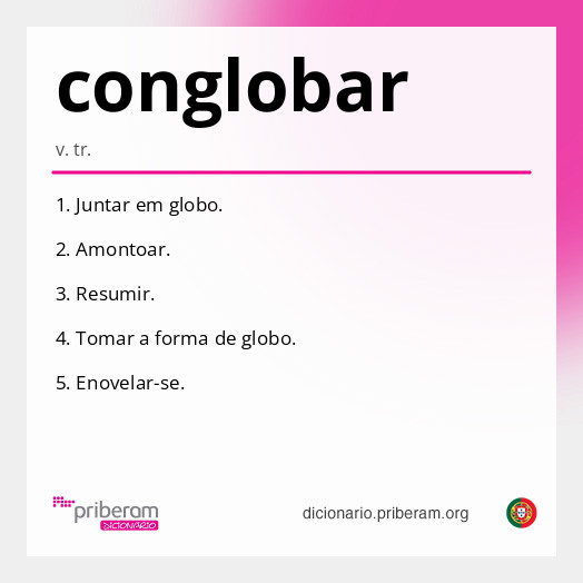 Significado de conglobar