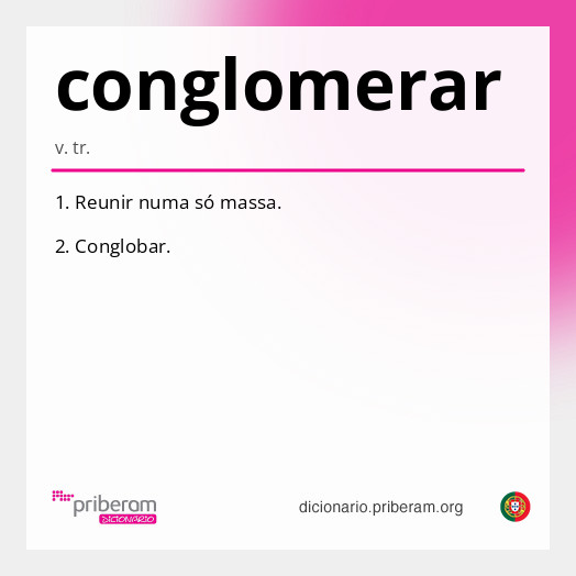 Significado de conglomerar