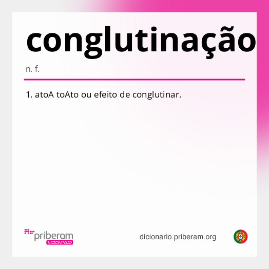 Significado de conglutinação