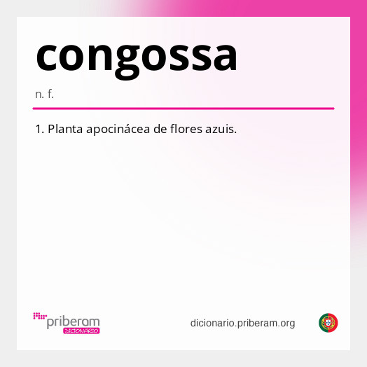 Significado de congossa