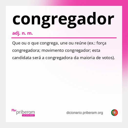 Significado de congregador