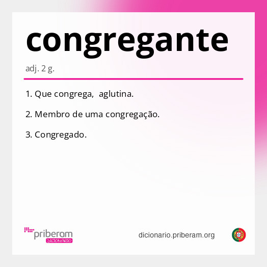 Significado de congregante