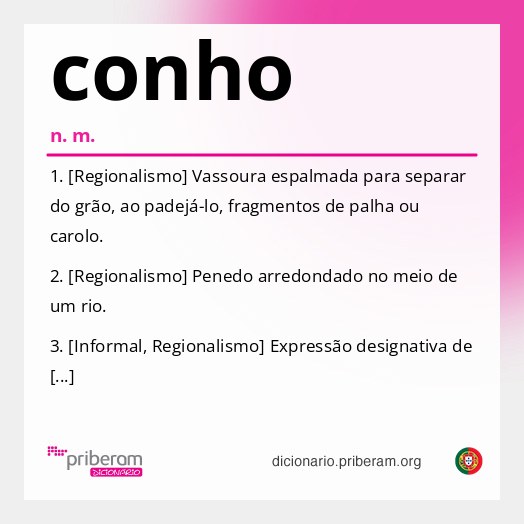 Significado de conho