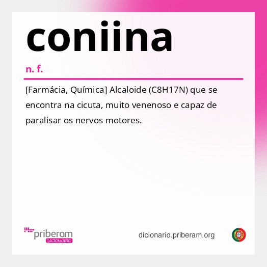 Significado de coniina