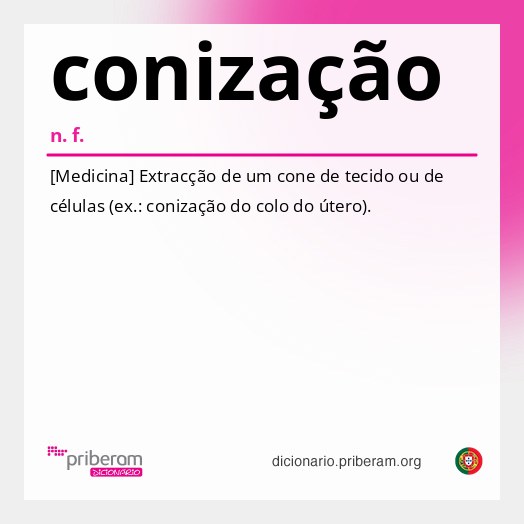 Significado de conização