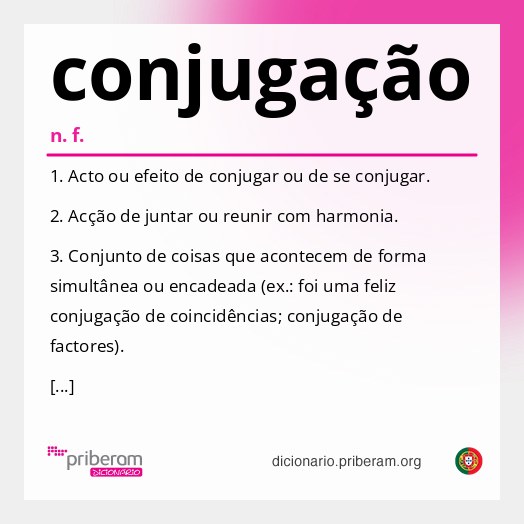 Significado de conjugação