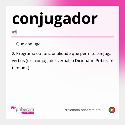 Significado de conjugador
