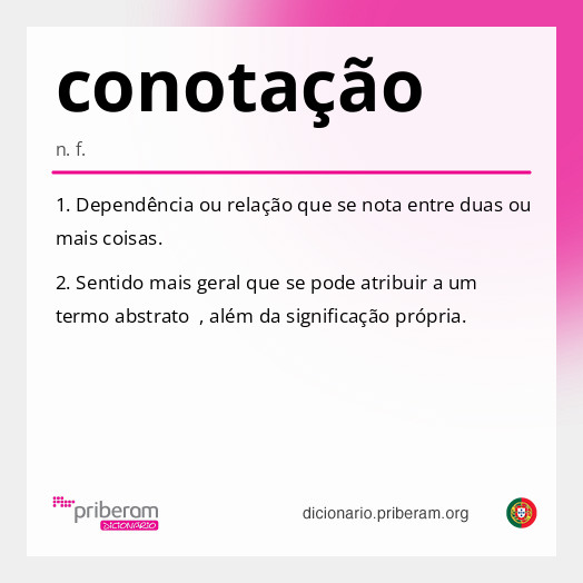 Significado de conotação