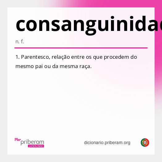 Significado de consanguinidade