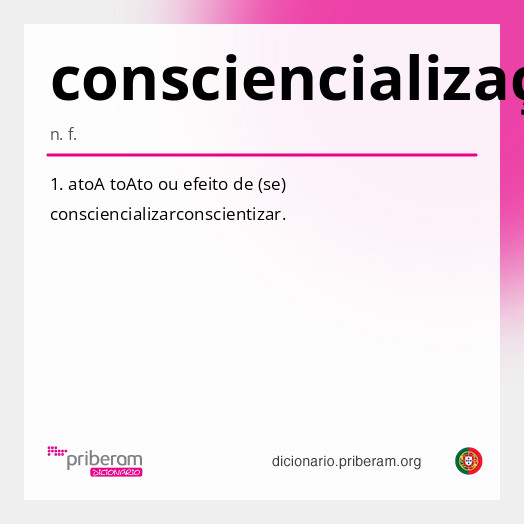 Significado de consciencialização