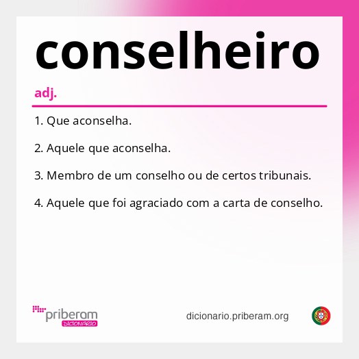 Significado de conselheiro