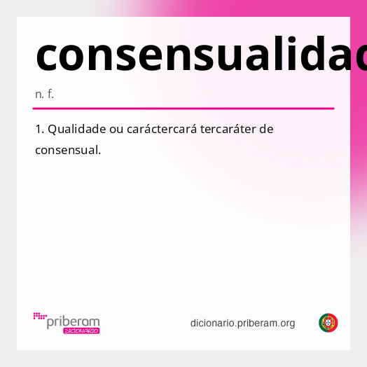 Significado de consensualidade