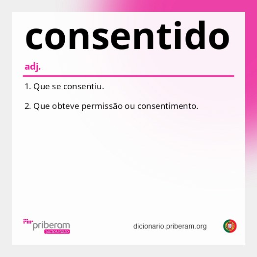 Significado de consentido