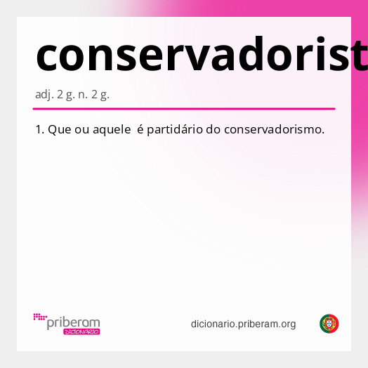 Significado de conservadorista
