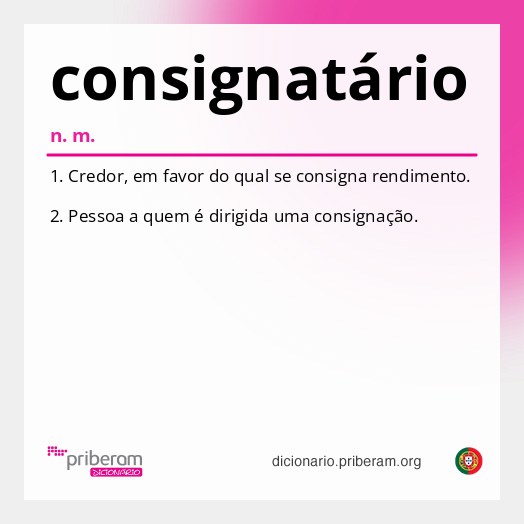 Significado de consignatário