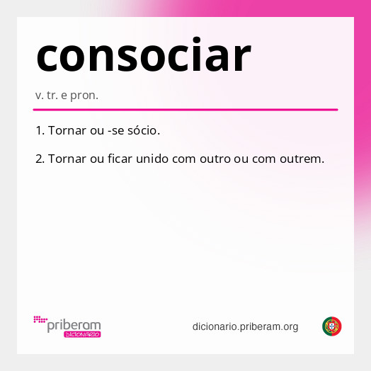 Significado de consociar