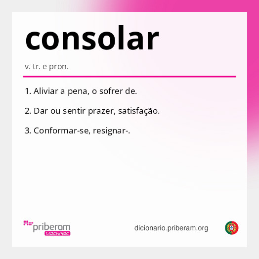 Significado de consolar