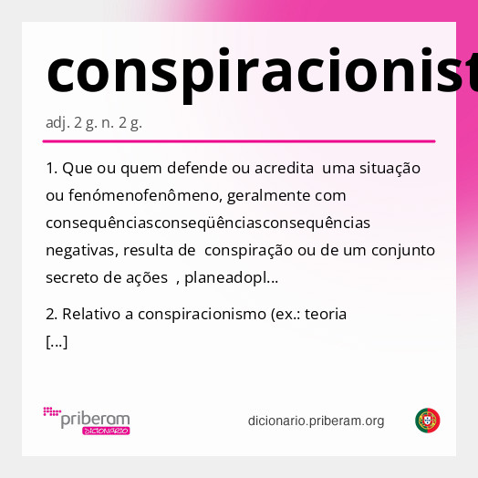 Significado de conspiracionista