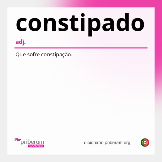 Significado de constipado